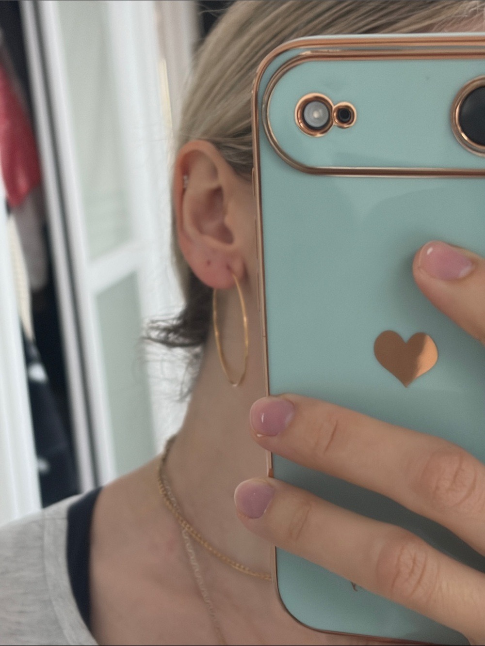 Gold  vermeil Hoop Earrings - Classic Thin Hoop Earrings